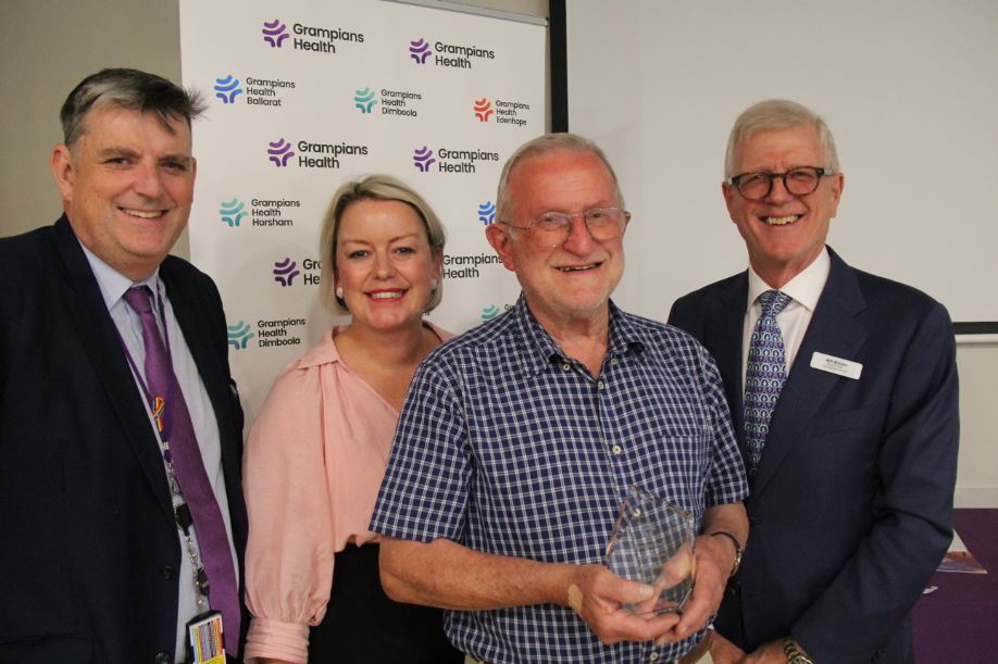 Grampians Health Honours Stawell Resident Peter Martin With A Life Governor Award